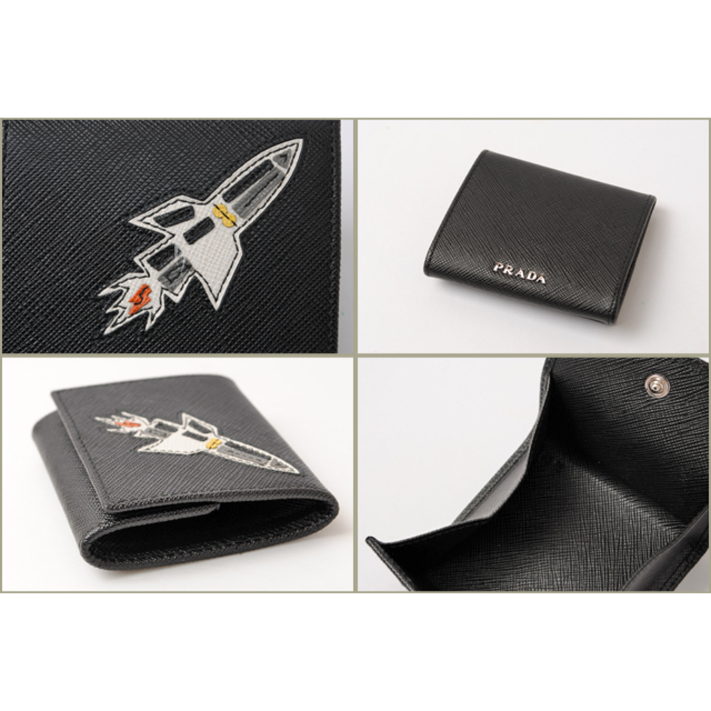 Prada Coin Case Saffiano Black - Picture 3 of 5